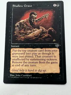 Magic The Gathering Mirage Shallow Grave MTG TCG CCG LP+ - Image 1