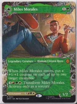 MTG Miles Morales (0211) (Borderless) Marvel's Spider-Man Regular - Image 1