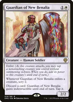 Guardian of New Benalia #019/281 MTG Dominaria United DMU Rare NM - Image 1