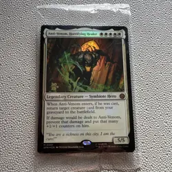 MTG Terrifying Healer, Anti-Venom Preli Promo Foil - Image 1