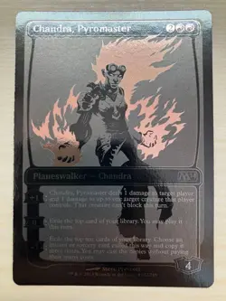 MTG Crimson Master Chandra (SDCC2013) M14 foil promo - Image 1