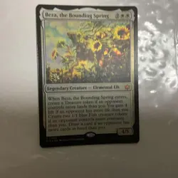 MTG Bouncing Spring, Beza English Promo Foil - Image 1