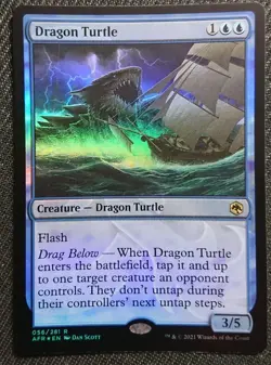 mtg dragon turtle ampersand promo foil afr - Image 1