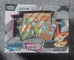 4x POKEMON - S&V BLACK BOLT & WHITE FLARE VICTINI ILLUSTRATION COLLECTION NEW x1 - Image 2