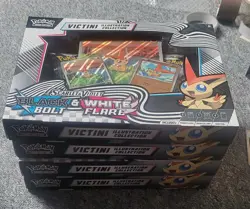 4x POKEMON - S&V BLACK BOLT & WHITE FLARE VICTINI ILLUSTRATION COLLECTION NEW x1 - Image 3