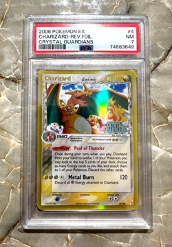 2006 Delta Species EX Crystal Guardians Charizard Reverse 4 PSA 7 Pokemon NM - Image 1