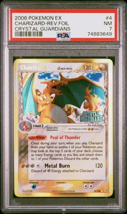 2006 Delta Species EX Crystal Guardians Charizard Reverse 4 PSA 7 Pokemon NM - Image 3