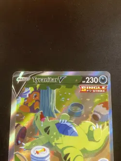 Pokemon TCG Tyranitar V 155/163 Alternative Art Battle Styles Moderately Played - Image 3
