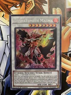 Yugioh Geomathmech Magma MYFI-EN007 Secret Rare 1st Ed NM - Image 1