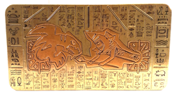 YuGiOH 2021 MEGA TIN! GOLD TIN OF ANCIENT BATTLES “EMPTY” COLLECTOR TIN - Image 2