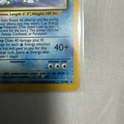 Pokemon TCG Blastoise Holo Card 2/102 Base Set Good Condition WOTC 1999 - Image 5