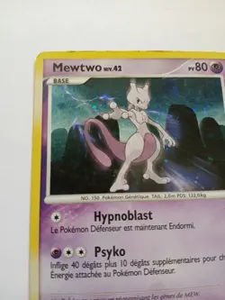Mewtwo - 11/146 - 2009 Holo Pokemon Card - Very Good - FR - Image 3