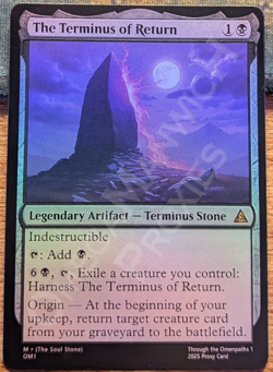 THE TERMINUS OF RETURN Foil - (The Soul Stone) - Custom MTG Card - High Quality - Image 1