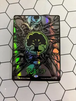 MTG | Spider-man Secret Lair | Venom Forest (1954) | 🙌🏼🌟Raised Foil 🌟🙌🏼 - Image 1