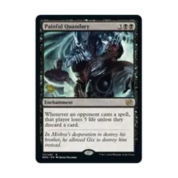 WOTC MtG Prerelease Promos Painful Quandary (R) (Foil) NM - Image 1