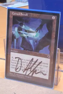 MTG Cursed Scroll AuthorU Signed - Image 1