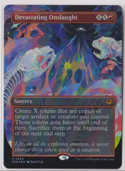 MTG Devastating Onslaught (Borderless) Edge of Eternities Foil - Image 1