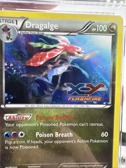 Dragalge Pokemon (2014) Black Star Promos- XY10 Flashfire Prerelease CGC 9 - Image 3