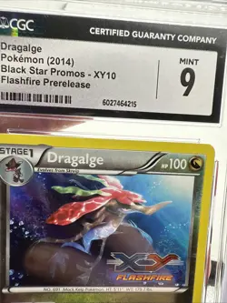Dragalge Pokemon (2014) Black Star Promos- XY10 Flashfire Prerelease CGC 9 - Image 4
