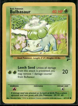 Pokemon Base Set #044/102 Bulbasaur Common - Image 1