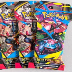 NEW Pokemon TCG: Mega Evolution Sleeved Booster Packs Lot of 5 SEALED - Image 3