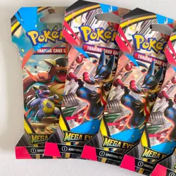 NEW Pokemon TCG: Mega Evolution Sleeved Booster Packs Lot of 5 SEALED - Image 4