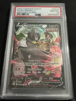 POKEMON 2022 SWSH Full Art Single Strike URSHIFU V Brilliant Stars #TG18 PSA 10 - Image 2