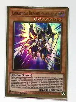 Fantastical Dragon Phantazmay MAGO-EN018 - Premium Gold Rare 1st Edition Yugioh - Image 1