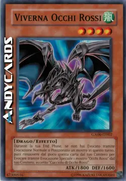 VIVERNA OCCHI ROSSI • (Red-Eyes Wyvern) • Super R • GX06 IT002 • Unl • Yugioh! - Image 1