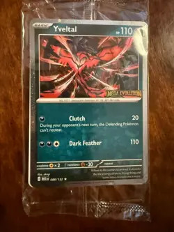 POKEMON TCG MEGA EVOLUTIONS YVETAL HOLO PROMO CARD + SCARLET & VIOLET FUN PACK - Image 2