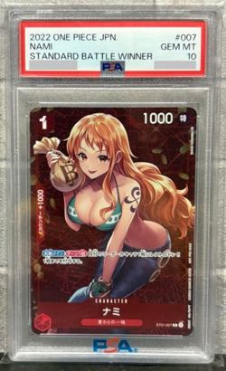PSA 10 One Piece Card Nami ST01-007 Winner Promo Japanese Standard Battle Japan - Image 1