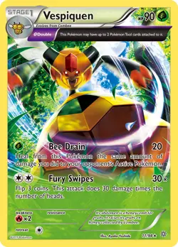 Vespiquen 11/98 Ancient Origins Regular Rare Pokemon Card TCG NM - Image 1