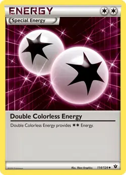 Double Colorless Energy 114/124 Fates Collide Pokemon Card HP - Image 1