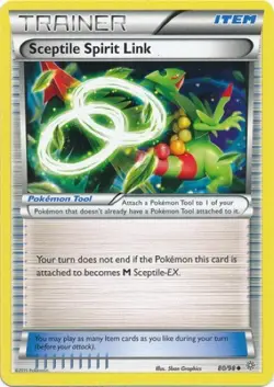 Sceptile Spirit Link 80/98 Uncommon XY Ancient Origins Pokemon Card NM - Image 1
