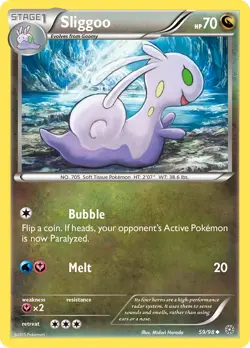 Sliggoo 59/98 Uncommon XY Ancient Origins Pokemon Card NM - Image 1