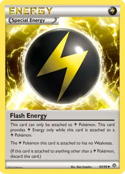 Flash Energy 83/98 Uncommon Ancient Origins XY Pokemon Card LP - Image 1