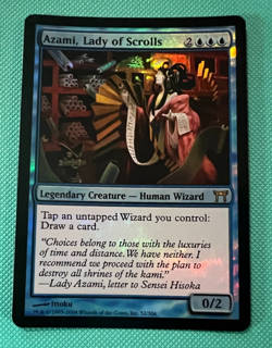 Foil - Azami, Lady of Scrolls - Champions of Kamigawa MTG - Magic - Foil - LP - Image 2