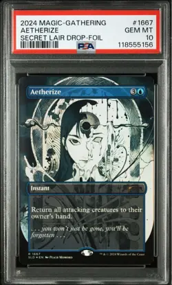 MTG Aetherize foil PSA10 - Image 2