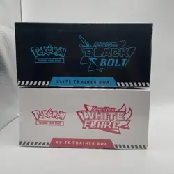 Pokemon Black Bolt & White Flare Elite Trainer Box Factory Sealed 2 Pack ETB #2 - Image 5
