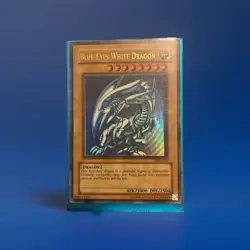 YuGiOh Blue Eyes White Dragon SDK-001 Heavy/Max Faded Misprint Ultra Rare MP - Image 3