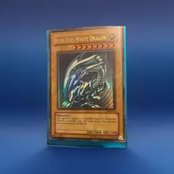 YuGiOh Blue Eyes White Dragon SDK-001 Heavy/Max Faded Misprint Ultra Rare MP - Image 4