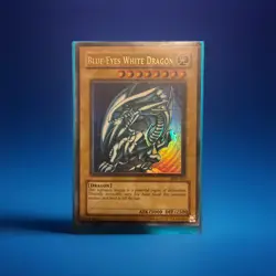 YuGiOh Blue Eyes White Dragon SDK-001 Heavy/Max Faded Misprint Ultra Rare MP - Image 5