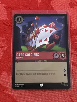 FOIL Disney Lorcana Fabled - Card Soldiers - Full Deck - 122/204 FOIL - Image 1