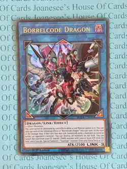 BODE-EN050 Borrelcode Dragon Ultra Rare Yu-Gi-Oh Card 1st Edit New NM - Image 1