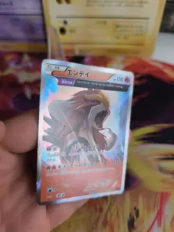 Pokemon Karte Card Holo Entei Fullstt Bandit Ring XY7 1. Edition japanese NM- - Image 2