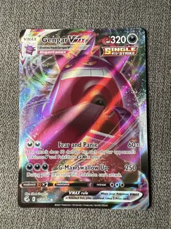 Pokemon Gengar VMAX 157/264 Fusion Strike Full Art Card Fresh Pack - Image 1