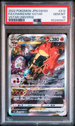 PSA 10 Charizard VSTAR 212/172 SAR VSTAR Universe Japanese Pokemon Card - Image 1