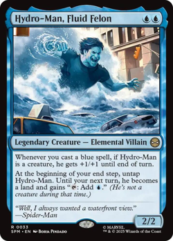 MTG magic 1x Hydro-Man, Fluid Felon (M/NM) Marvel's Spider-Man - Image 1