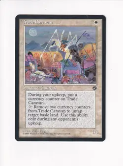 1995 MAGIC THE GATHERING MTG HOMELANDS TRADE CARAVAN VERSION 2 (PH) - Image 1