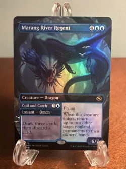 Marang River Regent (Borderless) (FOIL) MTG Tarkir: Dragonstorm (TDM) Magic - Image 1